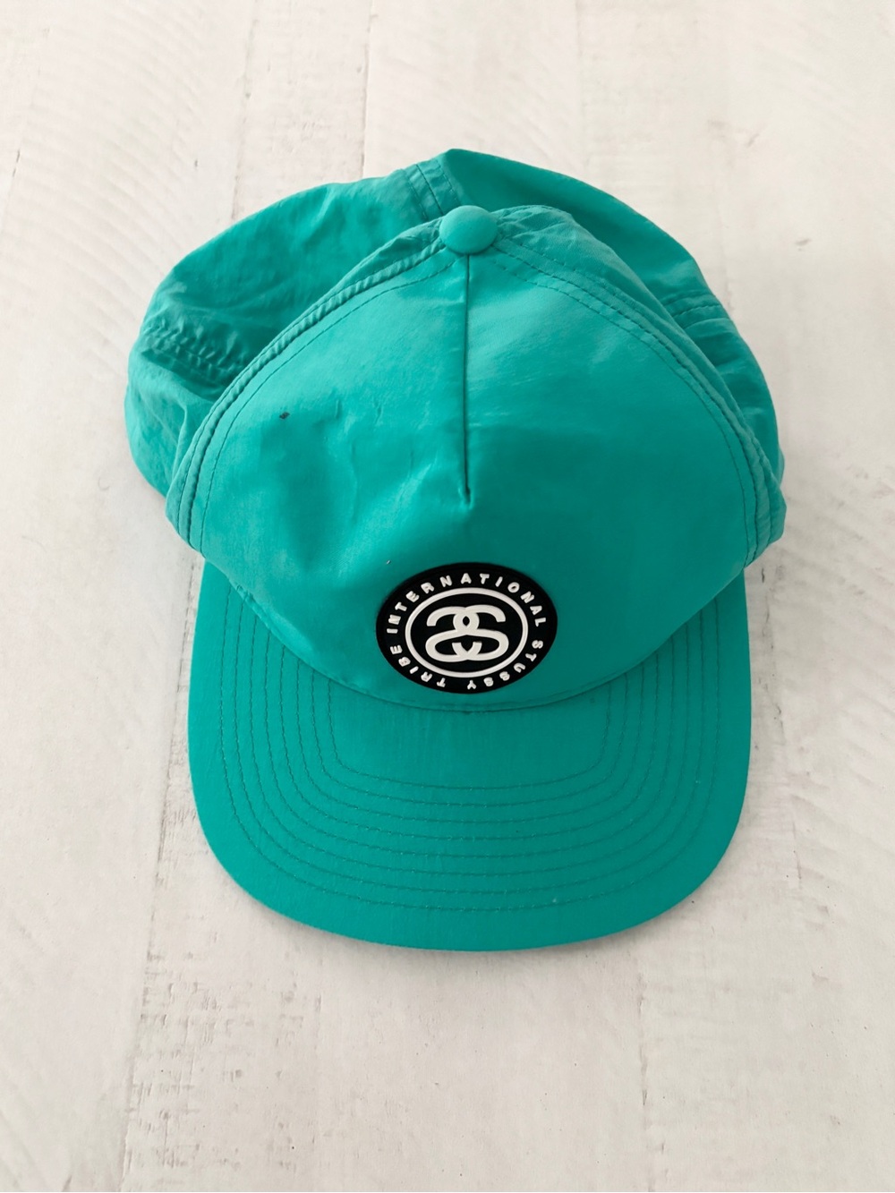 Stussy Teal Green Circular Logo Cap